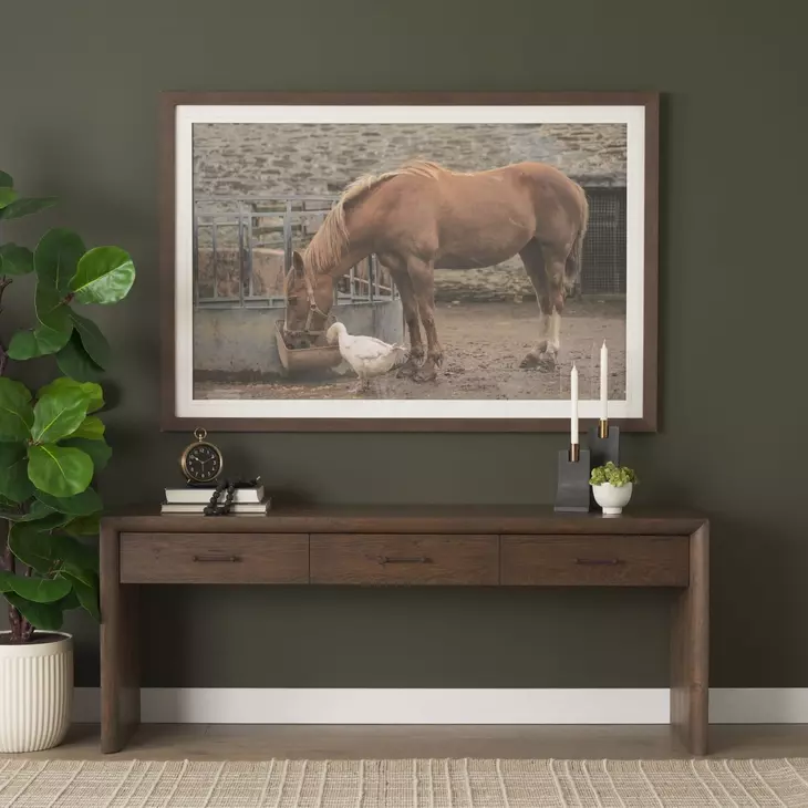 Belford Dark Brown Rectangular Console Table