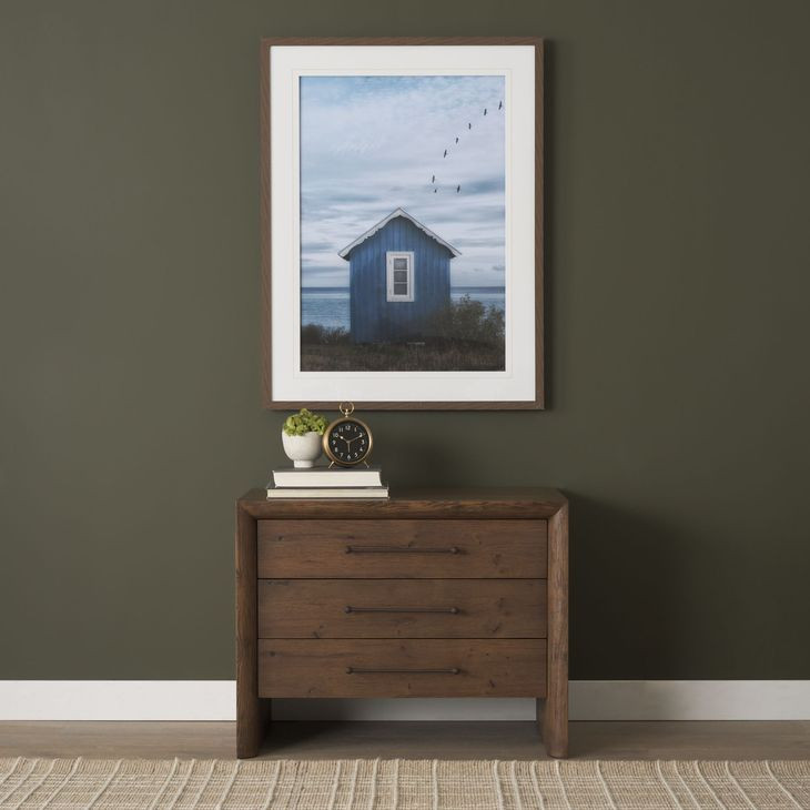 Belford Dark Brown 3 Drawer Nightstand