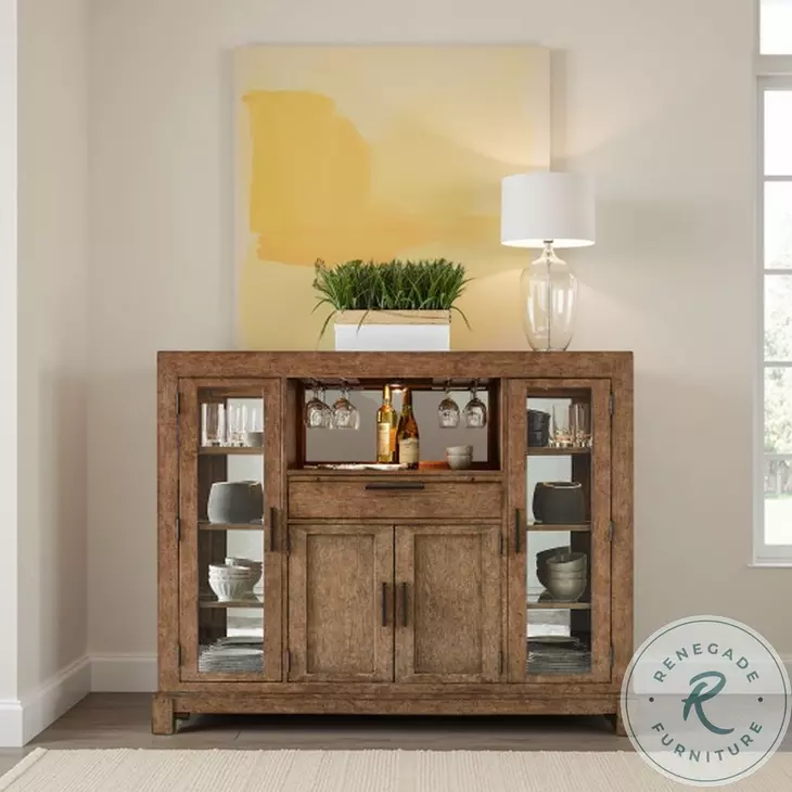 Horizon Selena Smoke Wine Cabinet