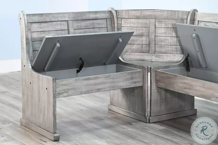 Sagewyn Gray 75" Breakfast Nook Dining Set