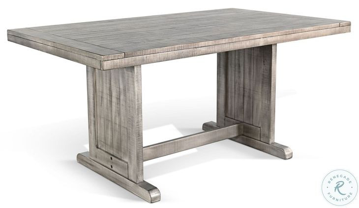 Sagewyn Gray Wood 60" Rectangular Dining Table