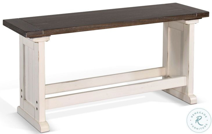 Heritage House European Cottage Wood 48" Counter Height Dining Bench