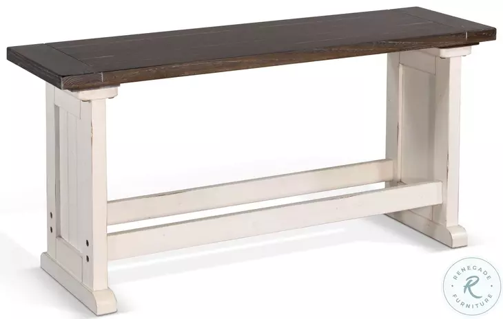 Heritage House European Cottage Wood 48" Counter Height Dining Bench