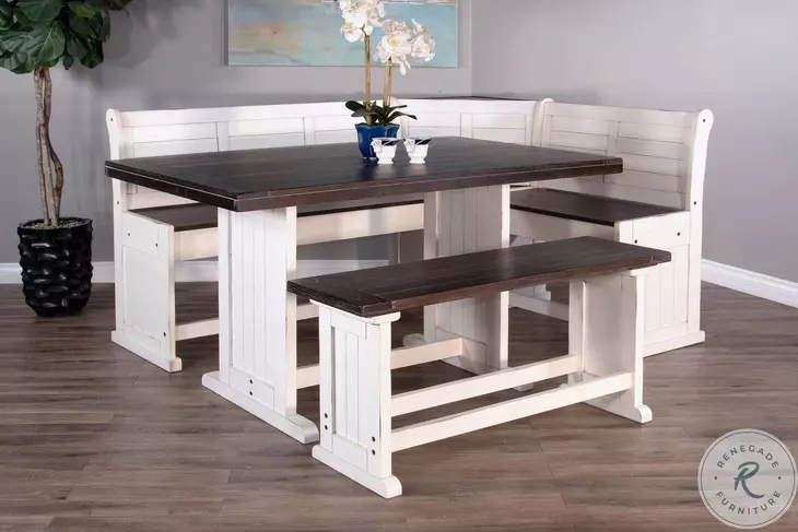 Heritage House European Cottage Wood 48" Counter Height Dining Bench