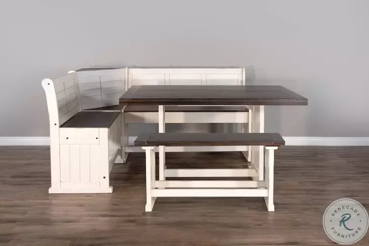 Heritage House European Cottage Wood 48" Counter Height Dining Bench