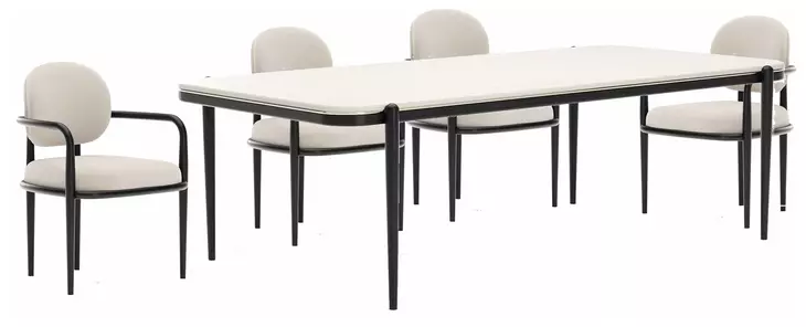 Madera Opal Ash and Modern Walnut Dining Room Set