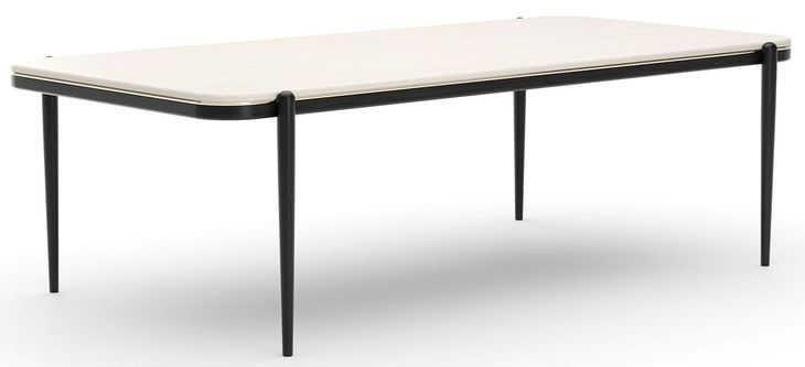 Madera Opal Ash and Modern Walnut 95" Rectangular Dining Table