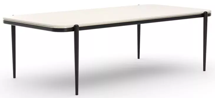 Madera Opal Ash and Modern Walnut 95" Rectangular Dining Table