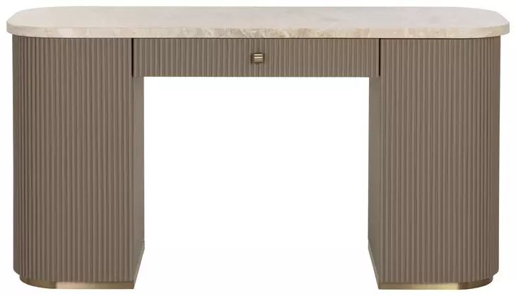 Cataldi Taupe and Cappuccino 62" Writing Desk