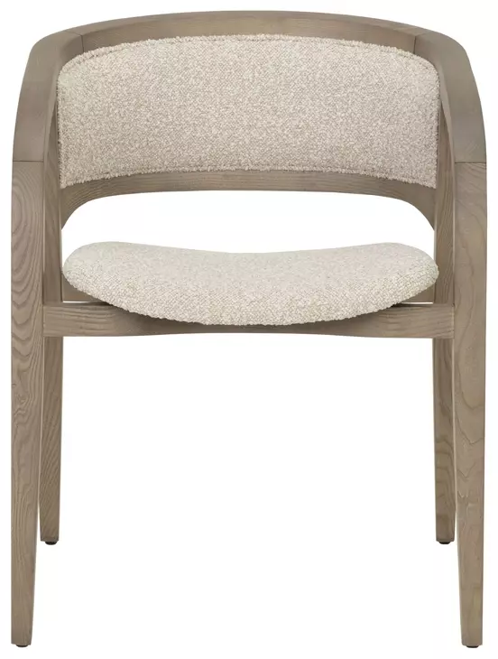 Arco Santa Cruz Oatmeal Upholstered Dining Arm Chair