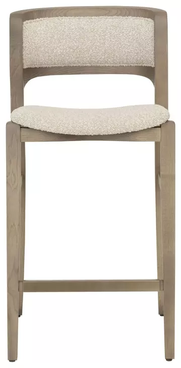 Arco Santa Cruz Oatmeal Upholstered Counter Height Stool