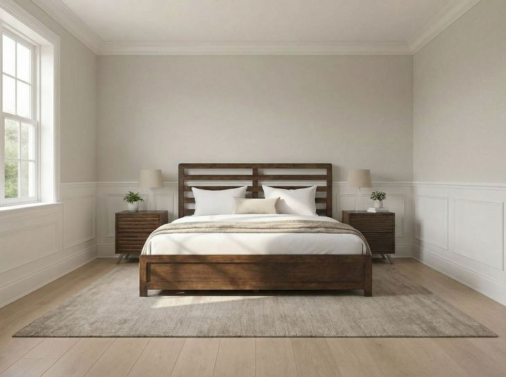 Zest Brown and Gray 2 Drawer Nightstand