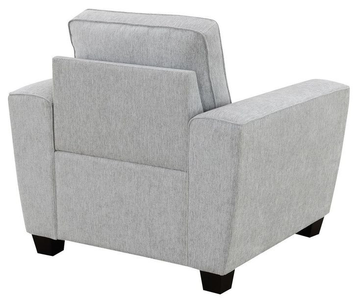 Ashbury Soft Gray Upholstered Lounge Chair