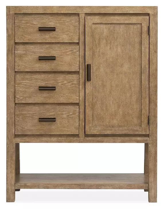 Plum Creek Sierra Brown 4 Drawer Door Chest