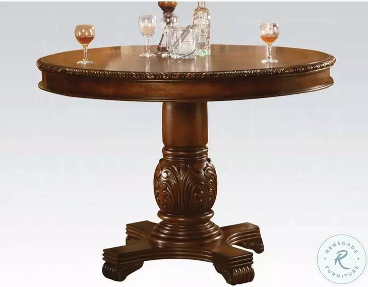 Chateau De Ville Cherry Round Counter Height Table Set