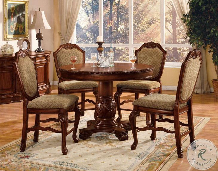 Chateau De Ville Cherry 48" Round Counter Height Table