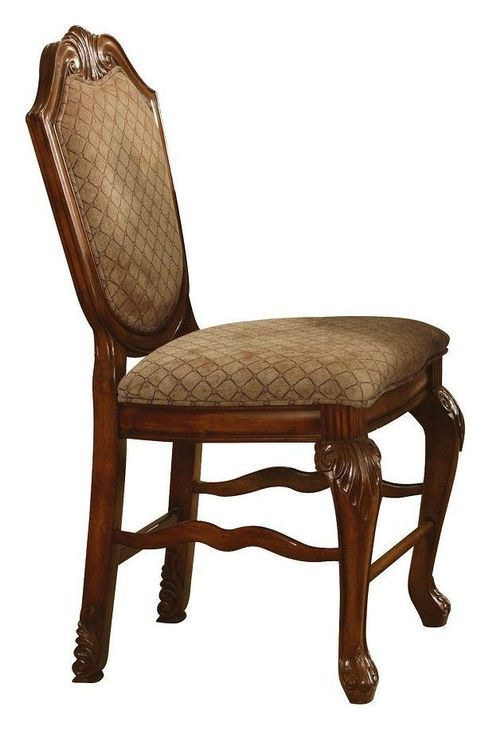 Chateau De Ville Brown Upholstered Counter Height Chair Set of 2