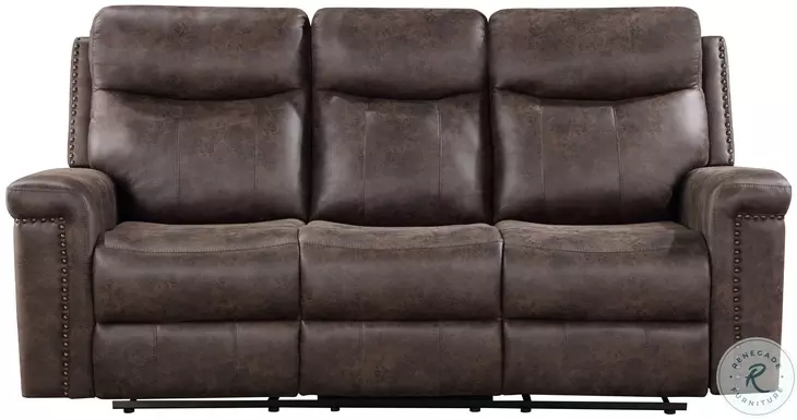 Quade Mocha Dual Reclining 82" Sofa