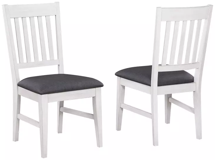 Summer Winds II Gray Mission Back Upholstered Dining Side Chair Set of 2