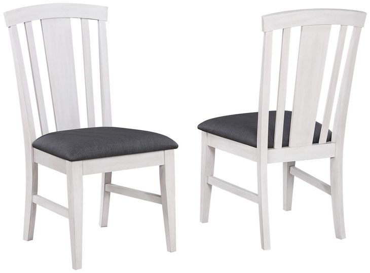 Summer Winds II White and Gray Rectangular Extendable Dining Room Set
