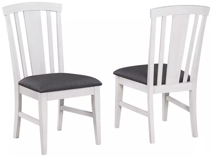 Summer Winds II White and Gray Rectangular Extendable Dining Room Set