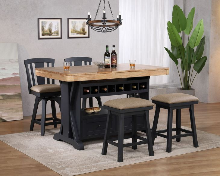 Autumn Winds Beige Fan Back Swivel Counter Height Stool