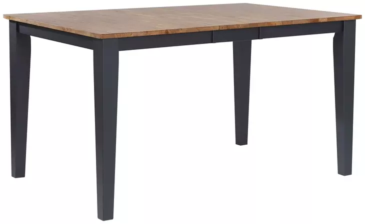 Autumn Winds Brown and Black Rectangular Extendable Counter Height Dining Room Set