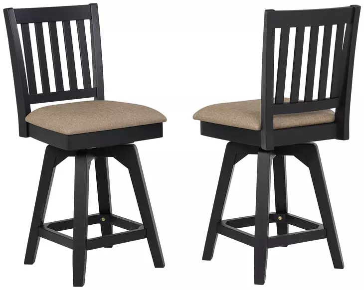 Autumn Winds Beige Mission Back Swivel Counter Height Stool