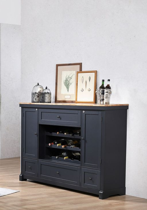 Autumn Winds Brown and Black 3 Shelves Spirit Cabinet