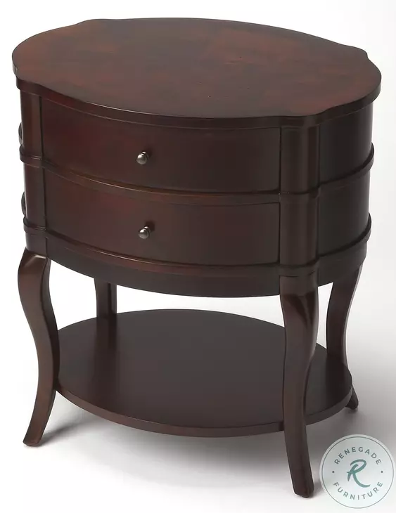 Cherry Jarvis Oval Side Table