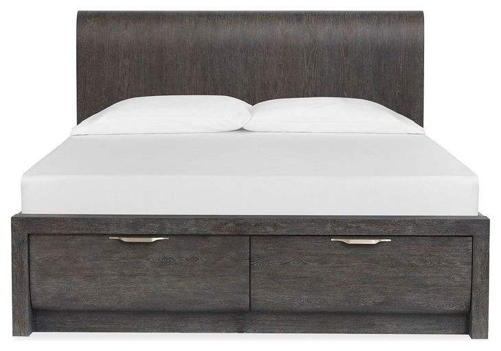 Kinsley Black Heron King Storage Panel Bed