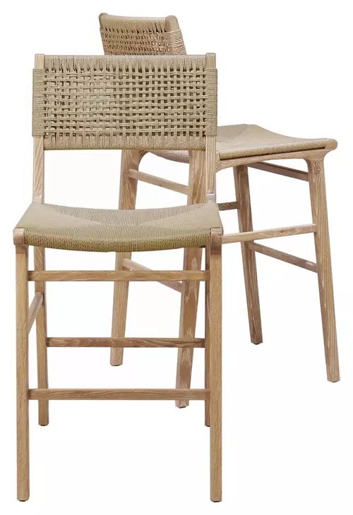 Astrid Cerused Oak Counter Height Stool