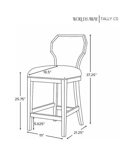 Tally White Linen Performance Fabric Counter Height Stool With Cerused Oak Frame