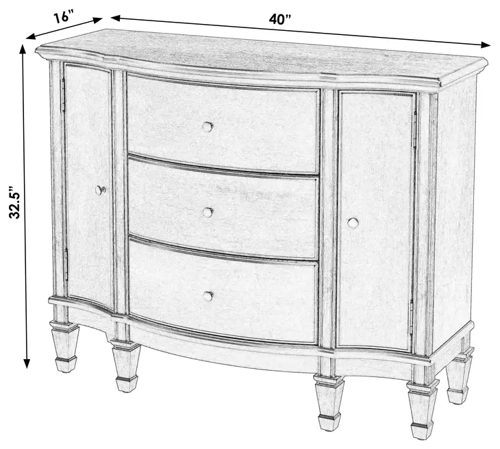 Sheffield Royal Pastel Green 2 Door Accent Cabinet