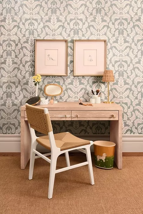 Ralph Cerused Oak Waterfall 2 Drawer Desk