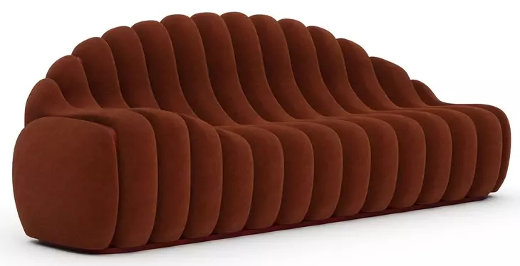 Chrysalis Rouge 90" Sofa