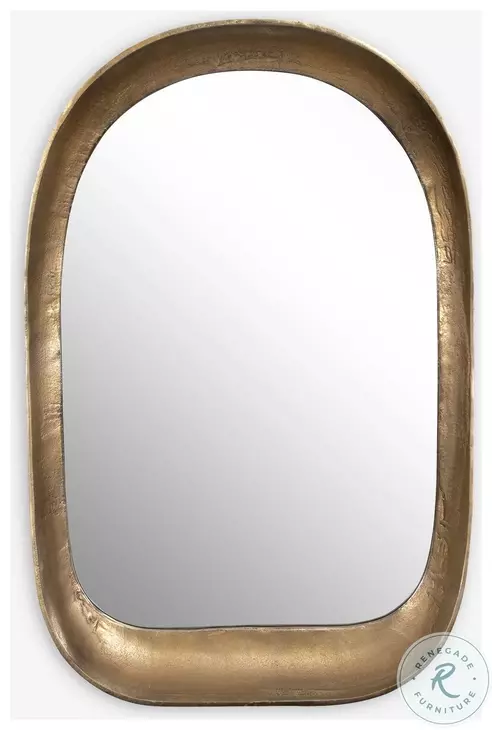 Bradano Antique Brass Arch Mirror