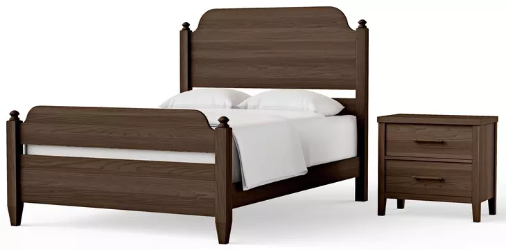 Pure Maple Syrup King Poster Bed