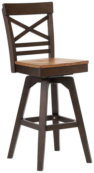 Choices Black Oak X Back Counter Height Stool