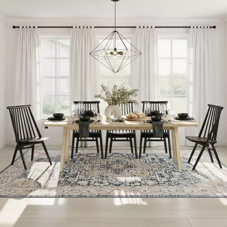 Arcadia Antique Oak 96" Rectangular Dining Table