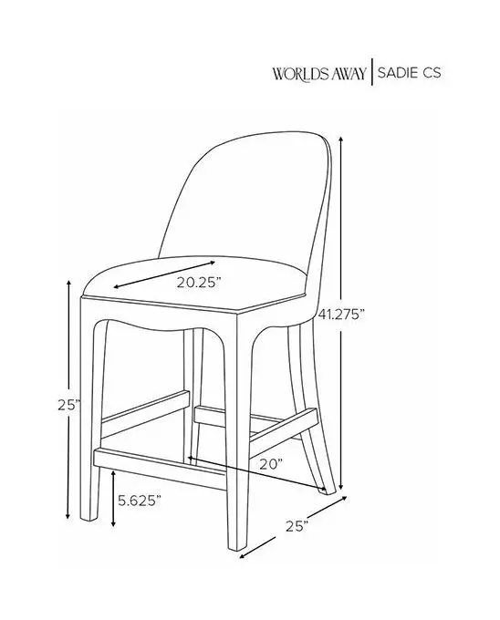 Sadie White Linen Performance Fabric Counter Height Stool With Textured White Linen Frame