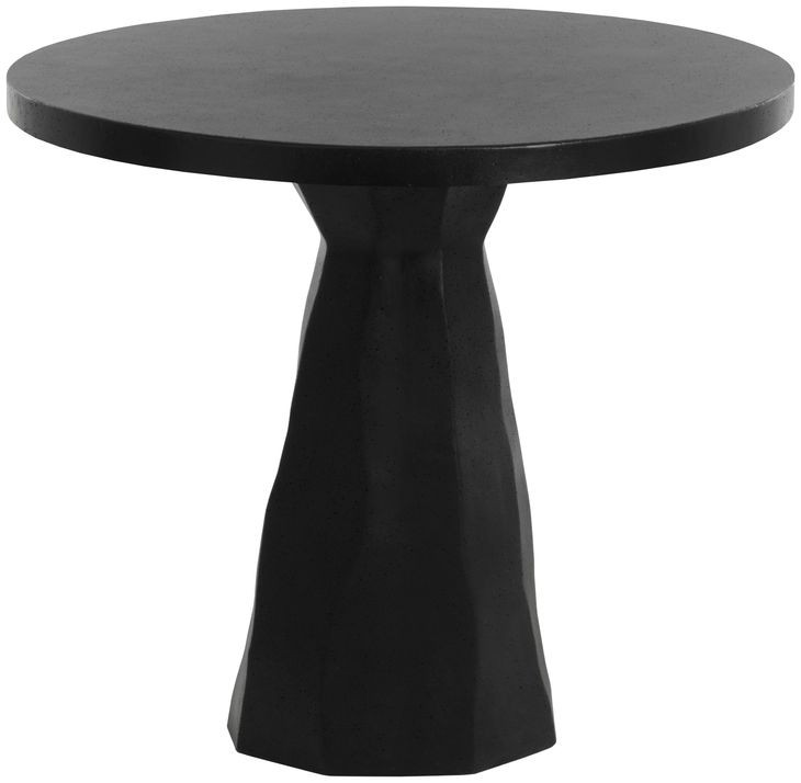 Kliff Black 34" Round Outdoor Bistro Table