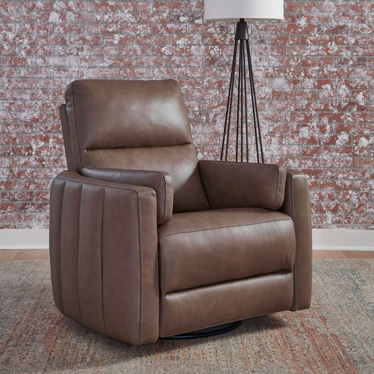 Reilly Aline Saddle Leather Glider Power Recliner