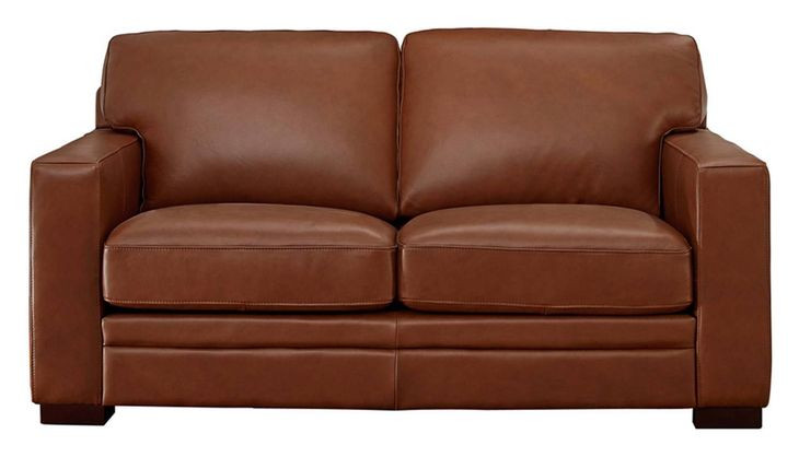 Langston Nutmeg Leather 69" Loveseat