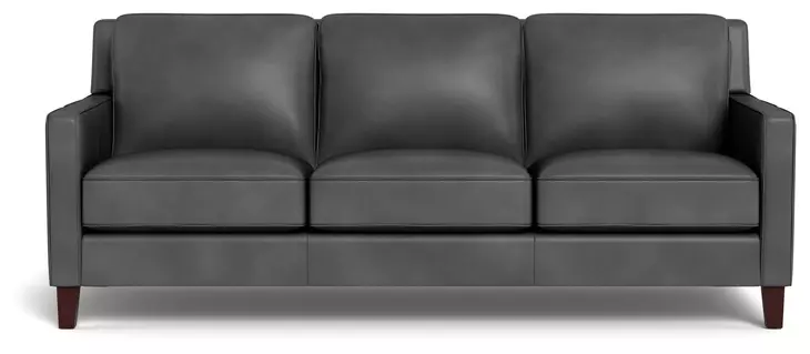 Arden Quartz Leather 86" Sofa