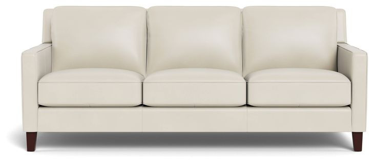 Arden Vanilla Leather 86" Sofa