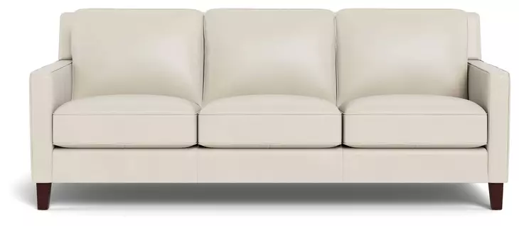 Arden Vanilla Leather 86" Sofa