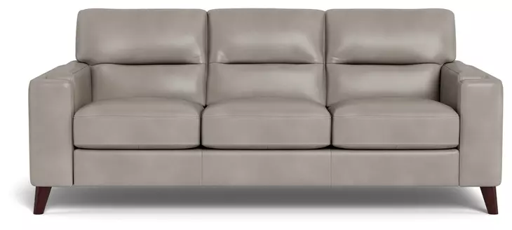 Elwyn Stone Leather 87" Sofa