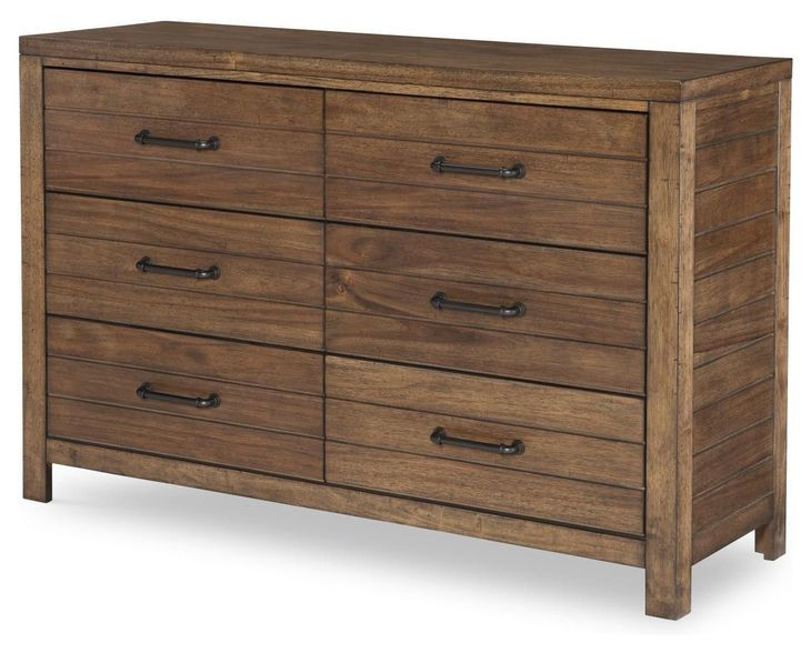 Summer Camp Tree House Brown 6 Drawer Dresser