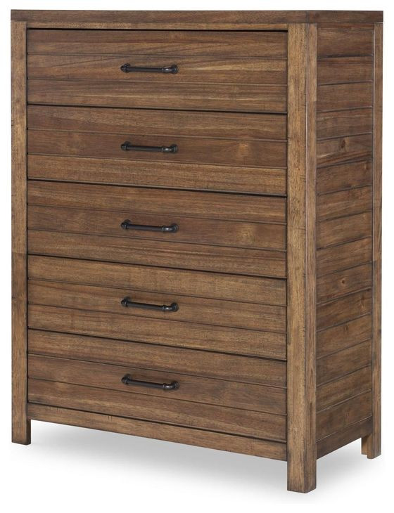 Summer Camp Tree House Brown 5 Drawer Chest